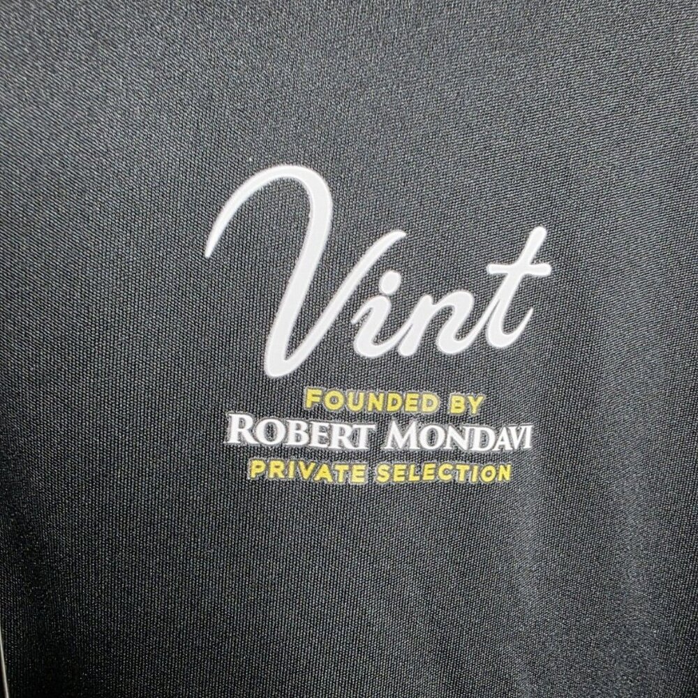VINT Robert Mondavi  Mens Polo Shirt L Black  Easy Care Short Sleeve Polo NWT